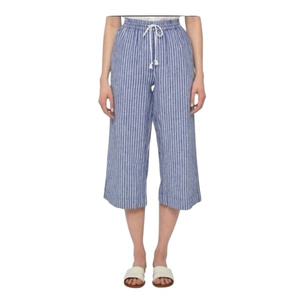 Beach Lunch Lounge pants Margot Linen striped beach pool casual resortwear - Picture 13 of 15